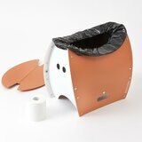 SOLCION（ソルシオン）PATATTO 350+ 折りたたみイス 防災トイレ テラコッタ PT3503