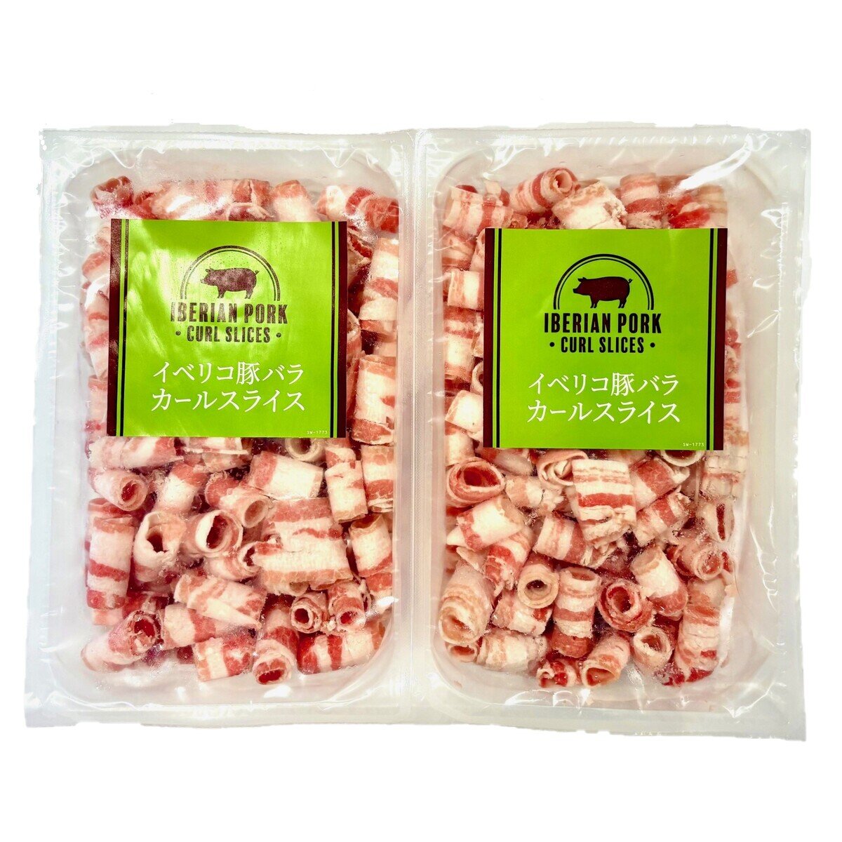 【冷凍】イベリコ豚バラカールスライス 1kg x 2パック