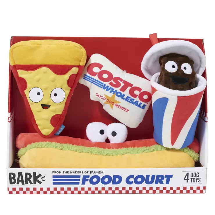 バーク コストコ フード コート ペット用おもちゃ 4個セット Costco Japan バーク コストコ フード コート ペット用おもちゃ 4個セット Costco Japan