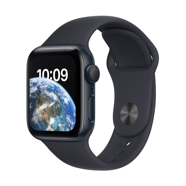 Apple Watch SE2 GPSモデル 40mm ミッドナイトアルミニウムケースとミッドナイトスポーツバンド - レギュラー