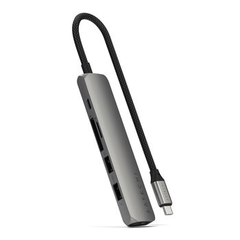 Satechi 6-in1 USB-C スリムマルチポートアダプター スペースグレー