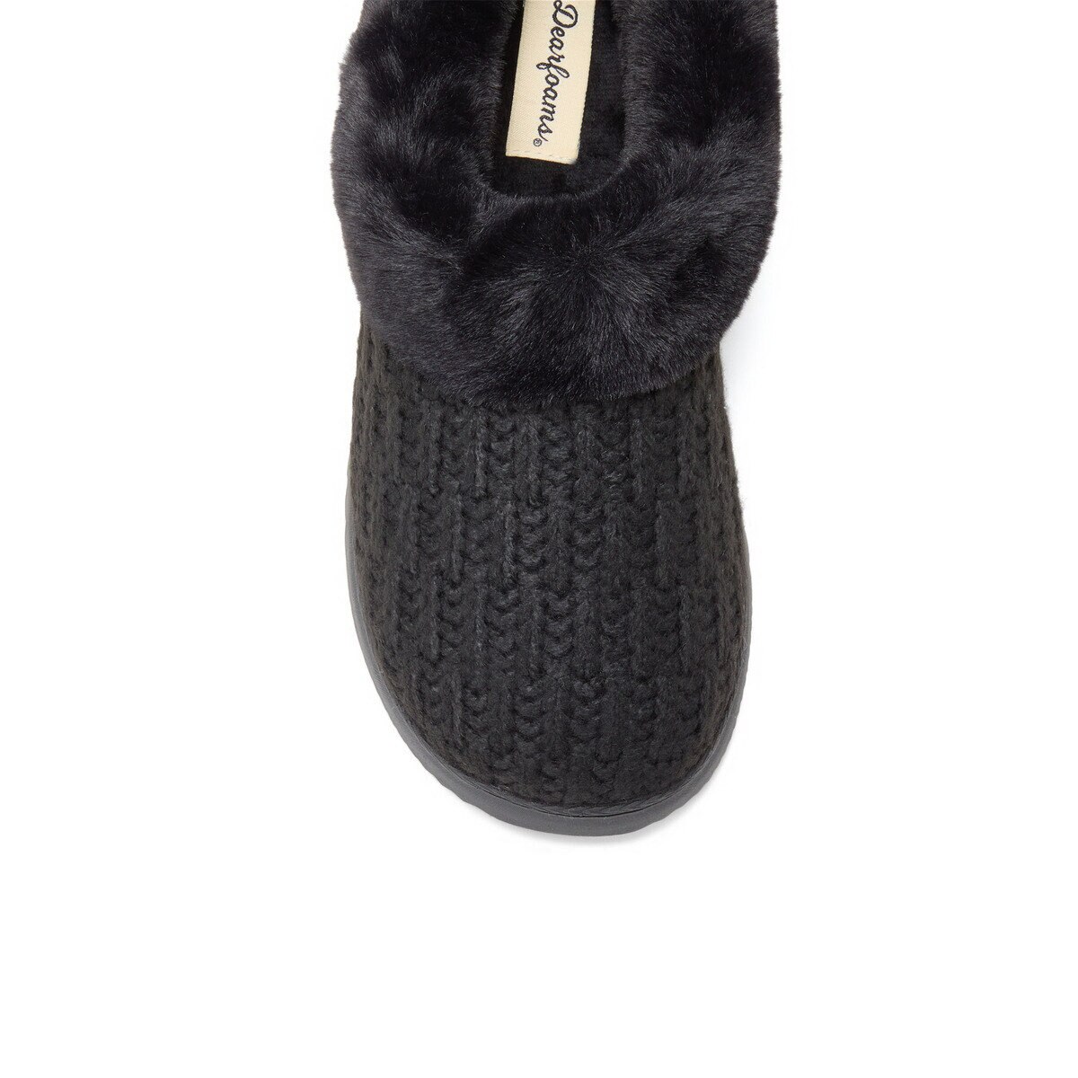 DEARFOAMS ニットスリッパ ブラック M