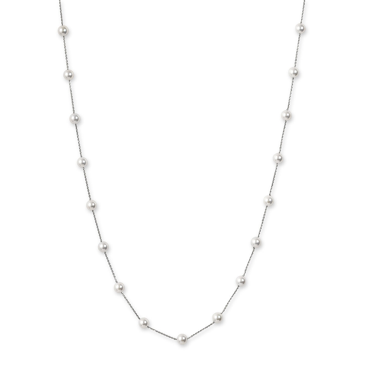 プラチナ あこやパール6.5mmステーションネックレス 55cm