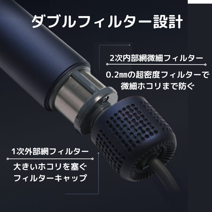 GEEK 大風量BLDCモーター ヘアドライヤー ネイビー