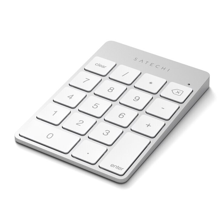 Satechi アルミニウム スリム充電式Bluetoothキーパッド シルバー Satechi アルミニウム スリム充電式Bluetoothキーパッド シルバー