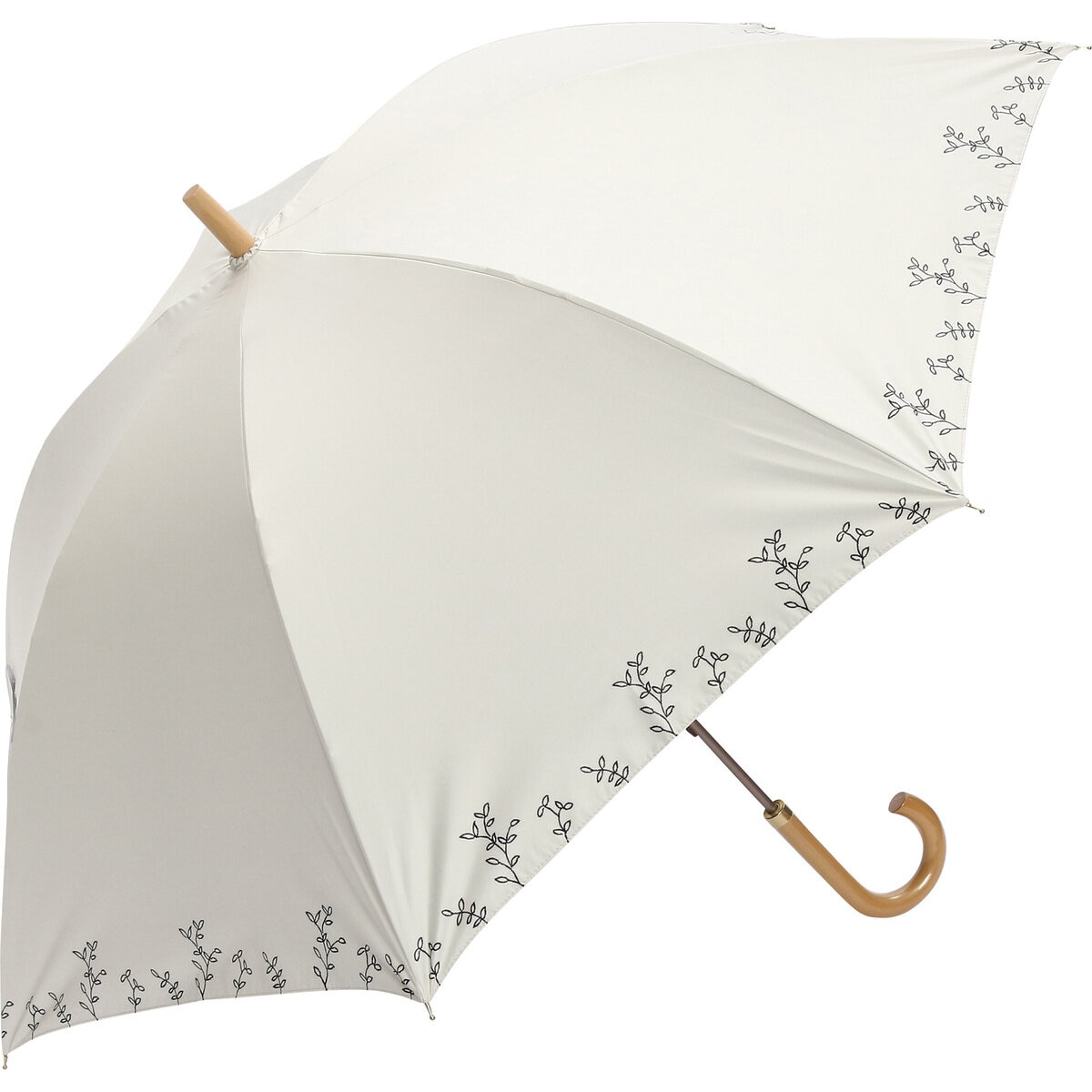 assa 日傘長傘 AL55 アイボリー / リーフ AL557