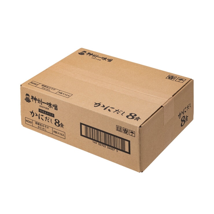 神州一味噌 かにだし 8食 x 12 神州一味噌 かにだし 8食 x 12