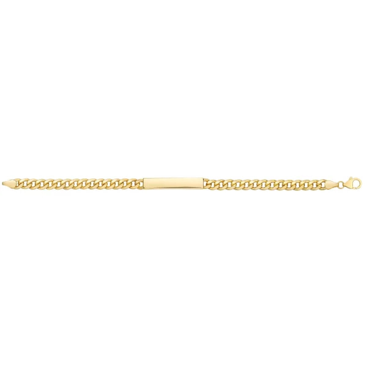 14K イエローゴールド 21-22cm マイアミ ブレスレット