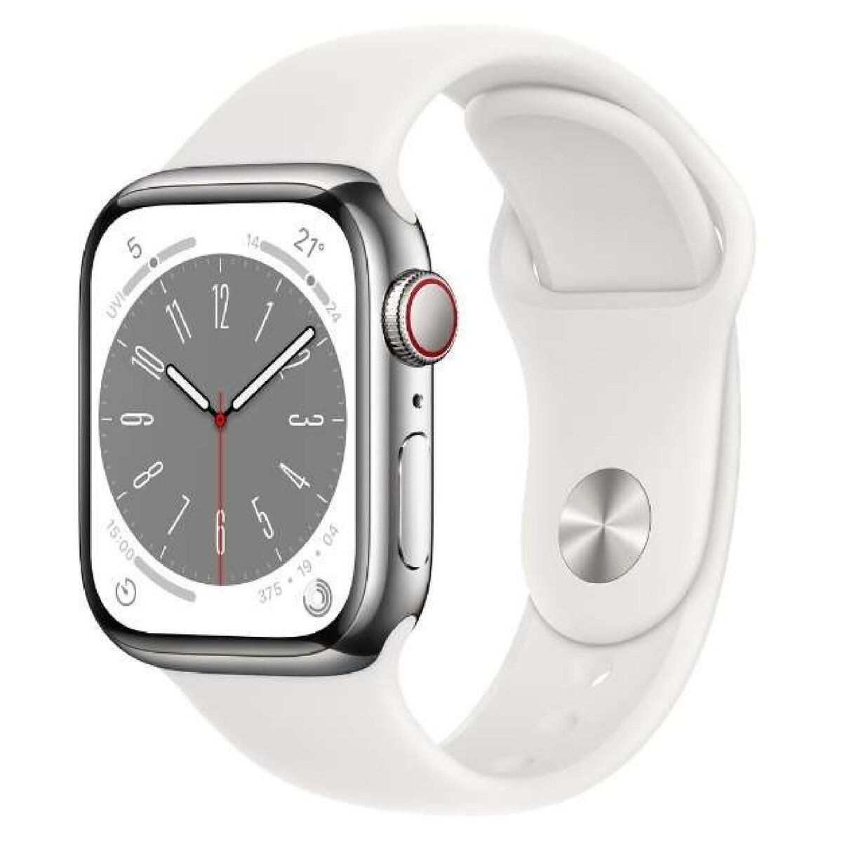 Apple Watch Series8 GPS+Cellular 41mm シルバーステンレススチール ...