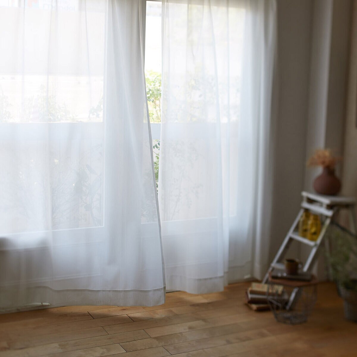 Design Life ミラーレースカーテン 100 x 176 cm グラース