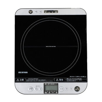 アイリスオーヤマ 卓上IHコンロ 対面操作式 1400W IHC-T61-B