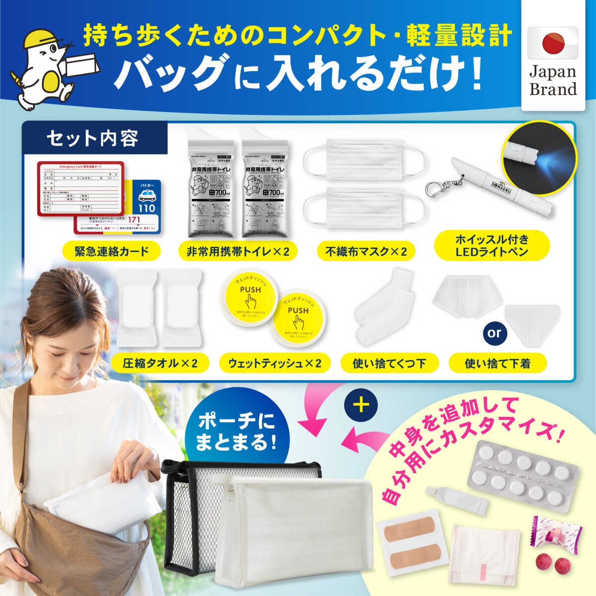 パイクスピーク ソナエル 持ち歩き用簡易防災セット