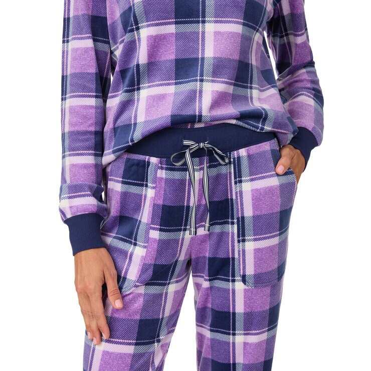 ノーティカ レディース フリース パジャマ パープル M