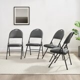 Maxchief クッション付き折りたたみチェア 4脚セット