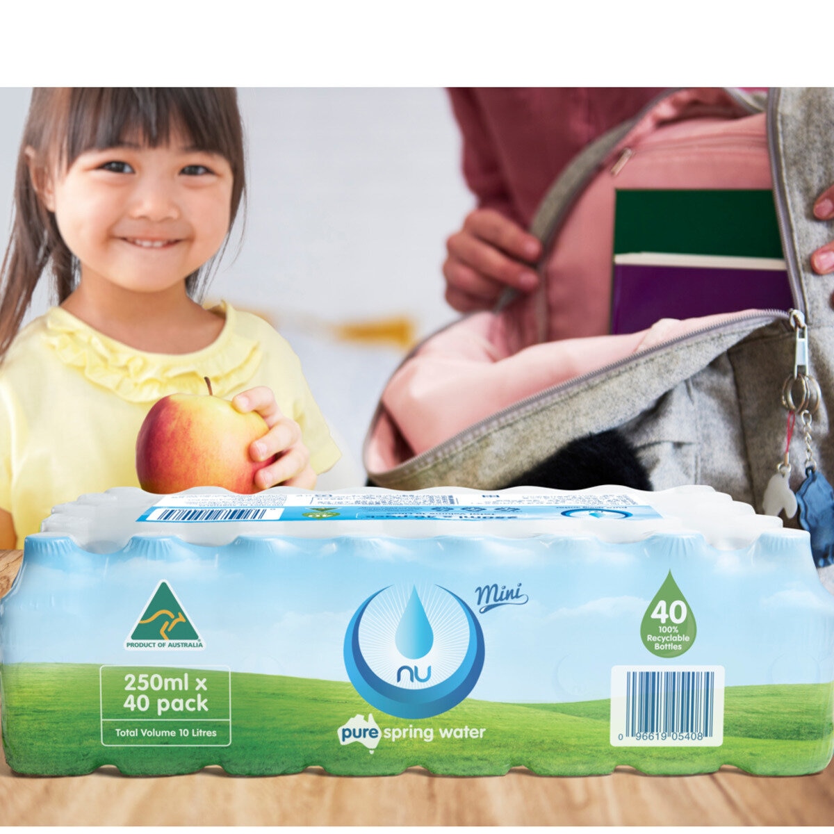 ニューピュア スプリングウオーター 250ml x 40本