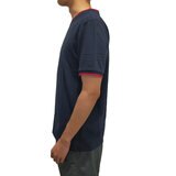 トミーヒルフィガー メンズ 半袖 Tシャツ ネイビー A（DESERT SKY）S