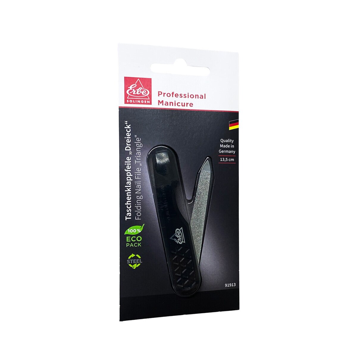 ゾーリンゲン 爪やすり 折り畳みタイプ 黒