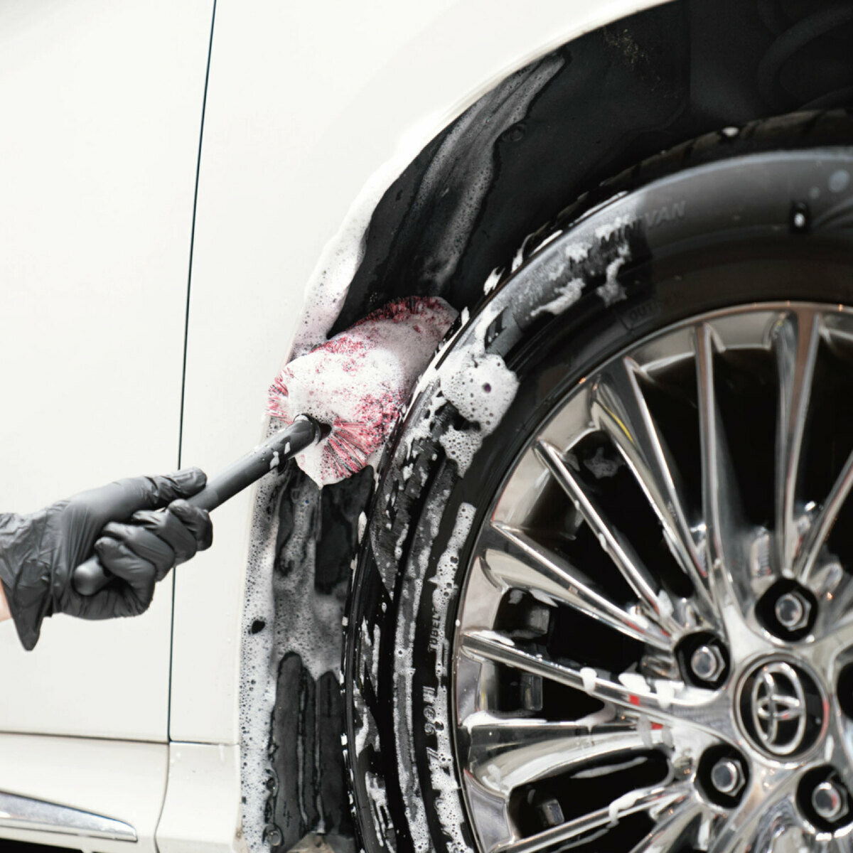 COAZ SELECTION タイヤハウスブラシ 40.6cm x 10.2cm 汚れ落ち抜群