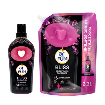 アフューム ブラックレーベル ラブリーブリス 柔軟剤 本体 900ml + 詰め替え用 2300ml