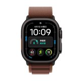 Apple Watch Ultra 4 GPS+Cellular 49mmブラックチタニウムケースとバーガンディアルパインループ - S Apple Watch Ultra 4 GPS+Cellular 49mmブラックチタニウムケースとバーガンディアルパインループ - S