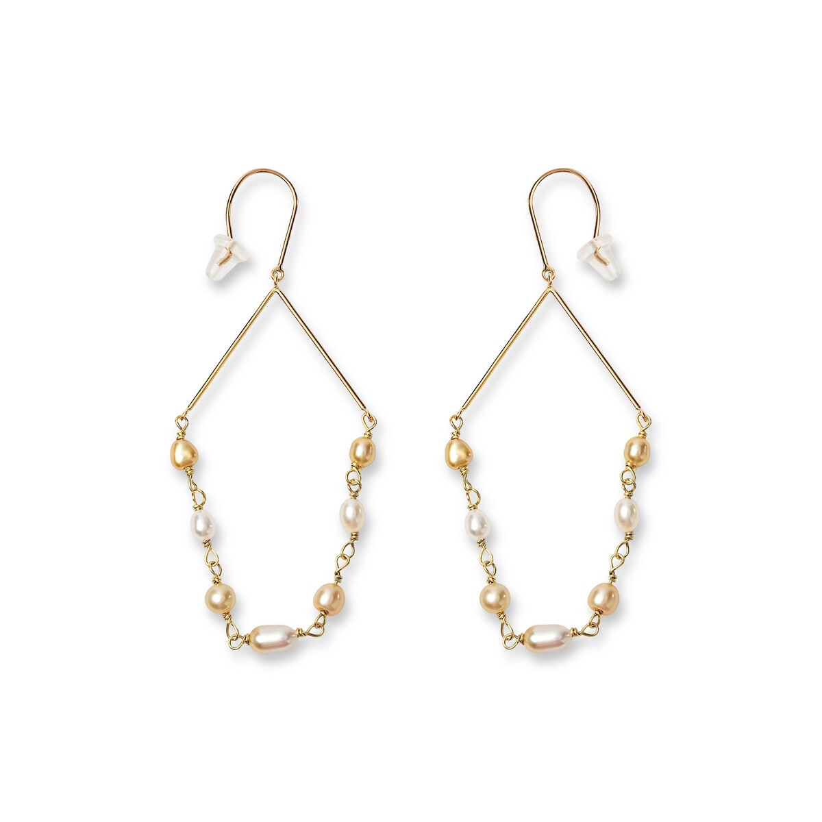南洋真珠ピアス 18K イエローゴールド