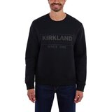 カークランドシグネチャー ユニセックス クルーネック スウェット ブラック L/XL
