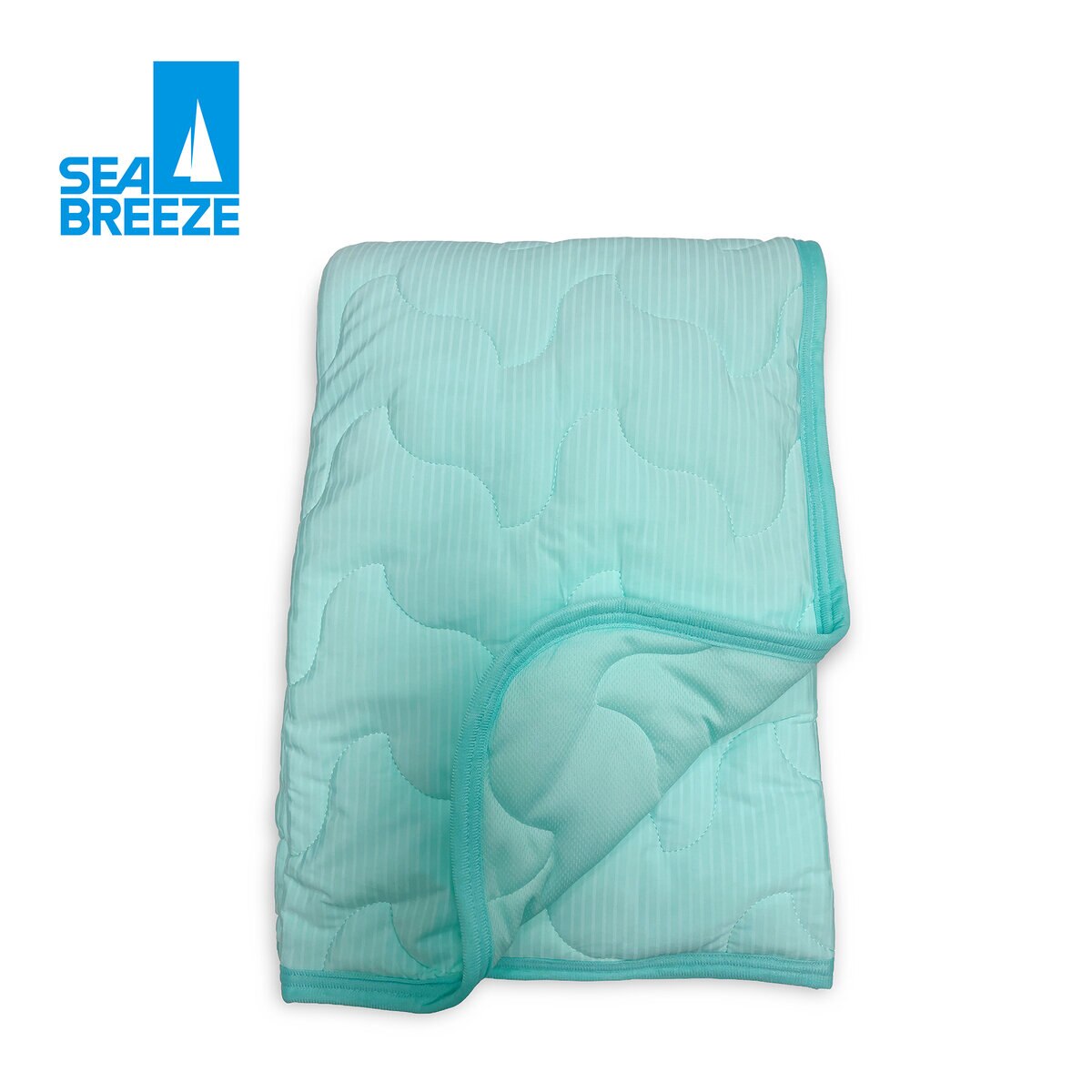 シーブリーズ 冷感敷きパッドシーツ クイーン グリーン