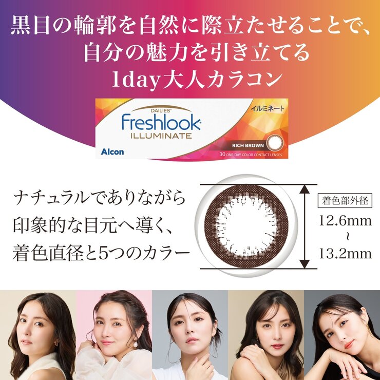 フレッシュルック® デイリーズ® イルミネート 30枚入り (ベースカーブ 8.6) フレッシュルック® デイリーズ® イルミネート 30枚入り (ベースカーブ 8.6)