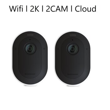 Arlo Pro4 スポットライトワイヤレスセキュリティカメラ  2台  2K HDR Wi-Fi