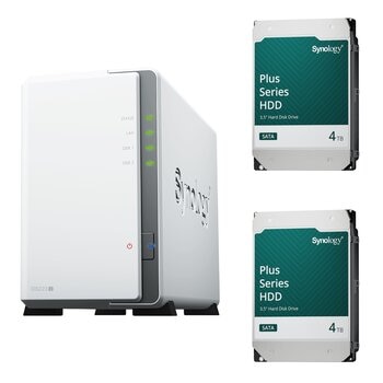Synology NAS DiskStation DS223j + HDD 4TB 2台セット