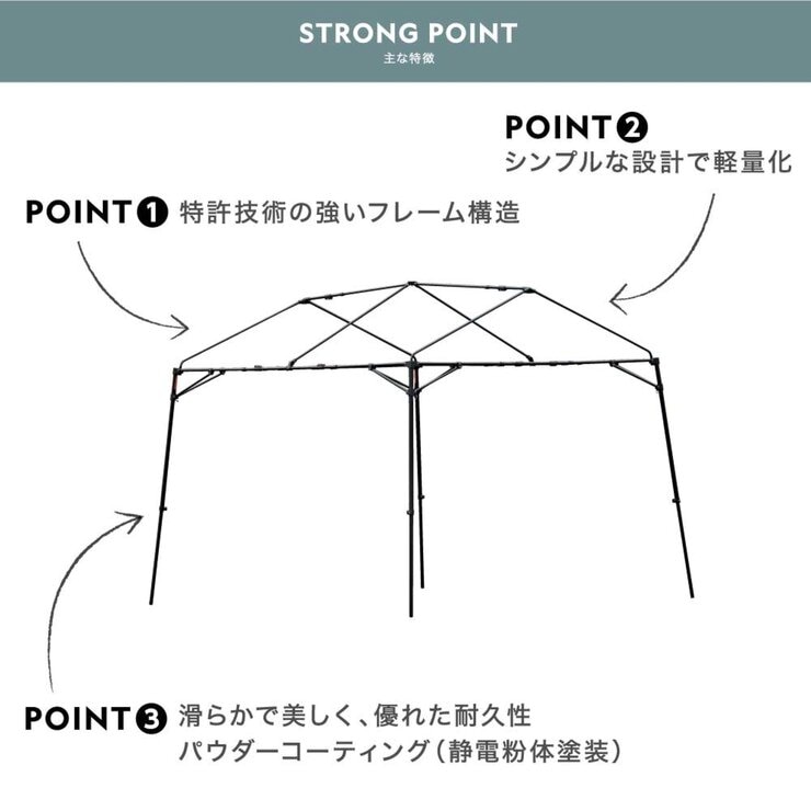 WILD THINGS アウトドアタープ フレームのみ BASE CAMP T-1 FM-2630