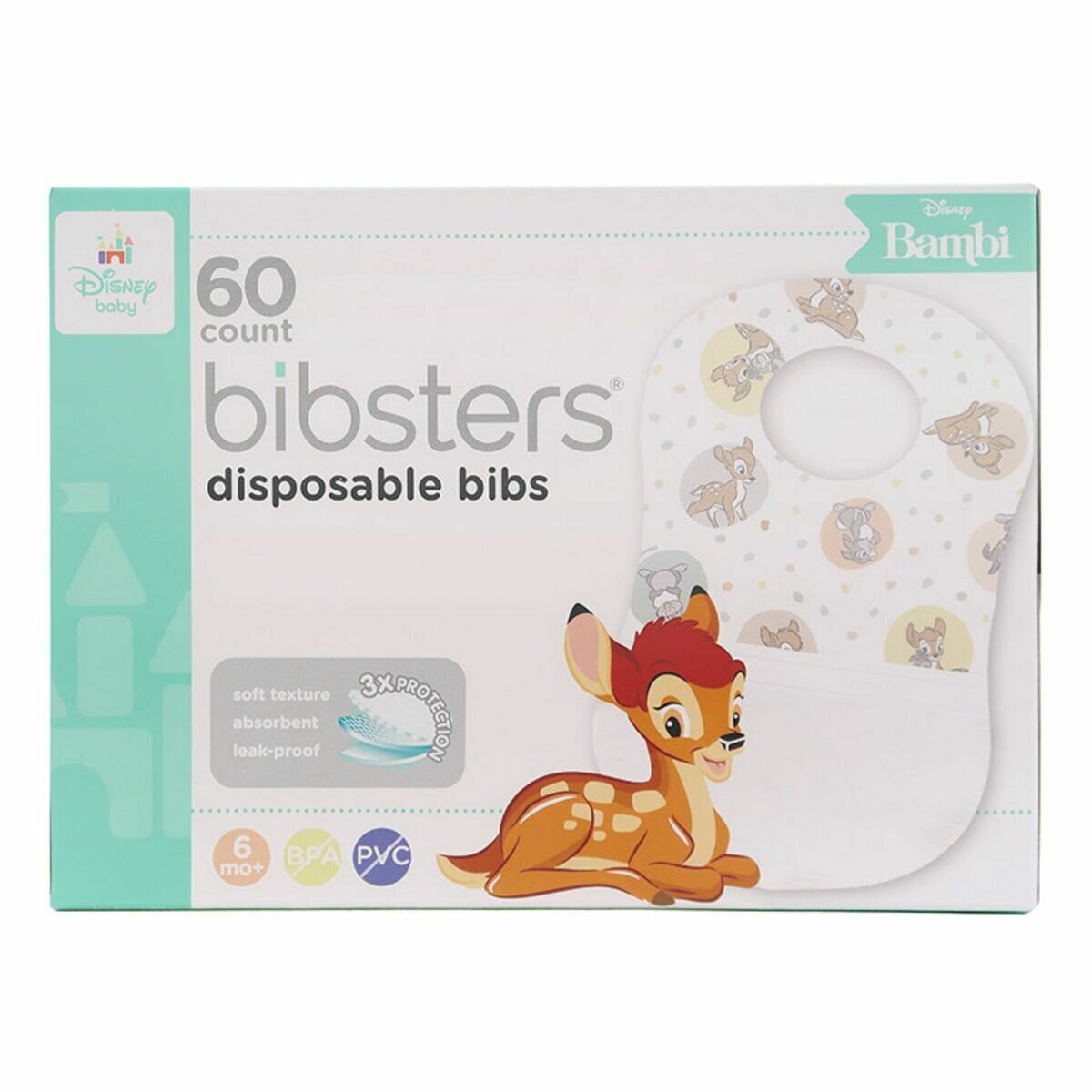 ディズニービブスター 使い捨てエプロン60枚入り バンビ