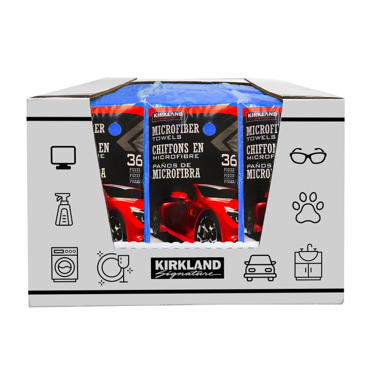 カークランドシグネチャー マイクロファイバータオル ブルー 324枚