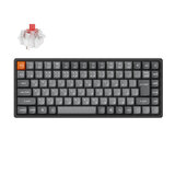 Keychron / K2 MAX QMK ワイヤレスカスタム・メカニカルキーボード ブラック / グレー RGB 赤軸(ホットスワップ) JIS配列