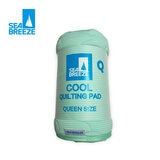 シーブリーズ 冷感敷きパッドシーツ クイーン グリーン