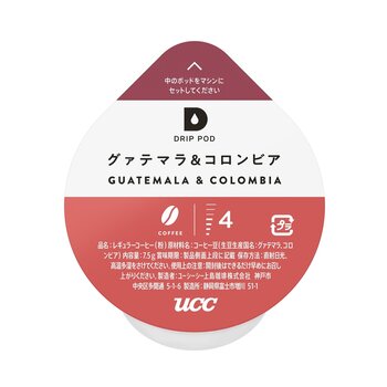 UCC DRIP POD グアテマラ & コロンビア 12カプセル入