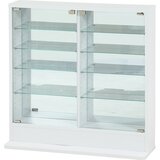 コレクションラック TOR ロータイプミラー付き ホワイト