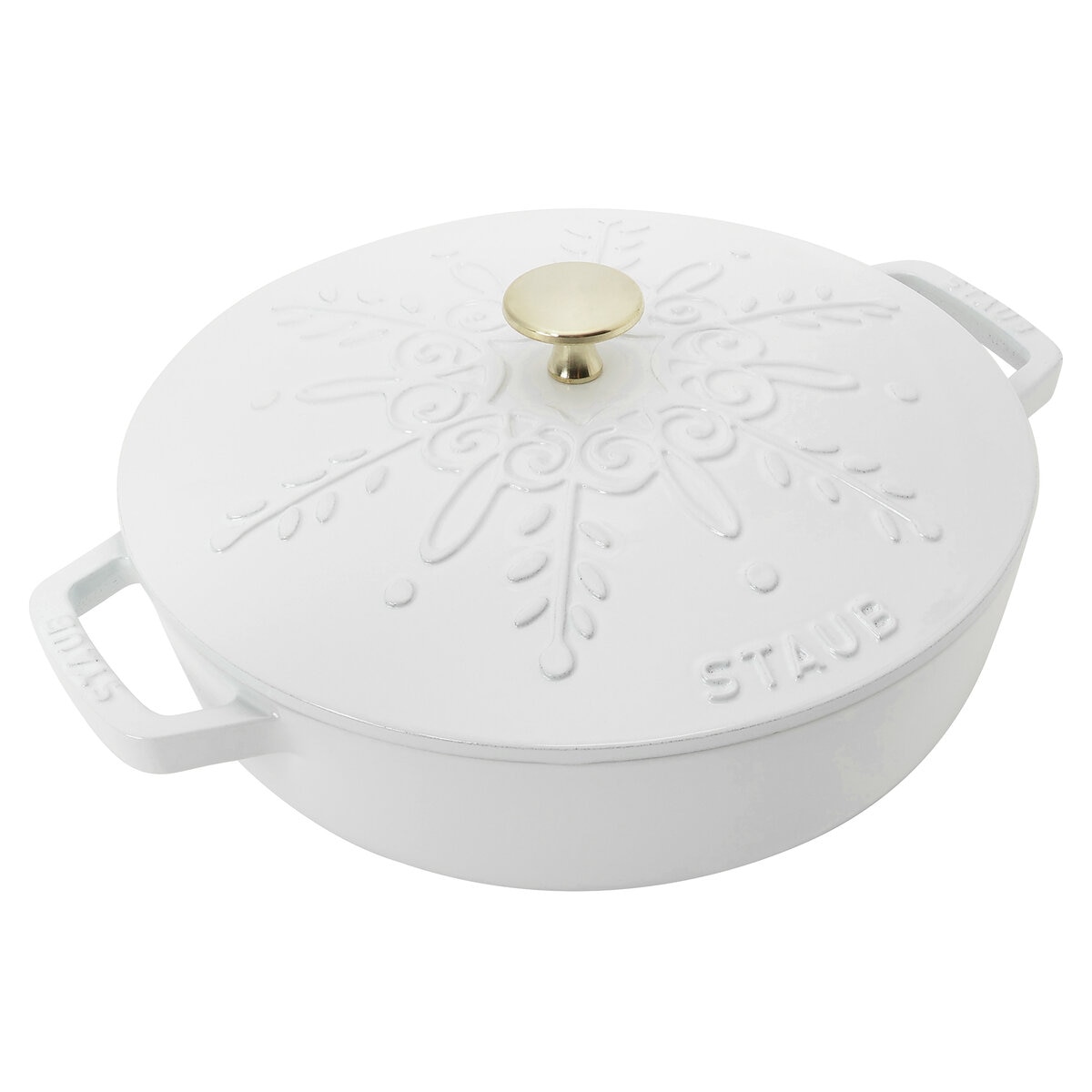 24H限定 staub ストウブ 24cm 限定 黒い雪 正規品保証 稀少 - キッチン