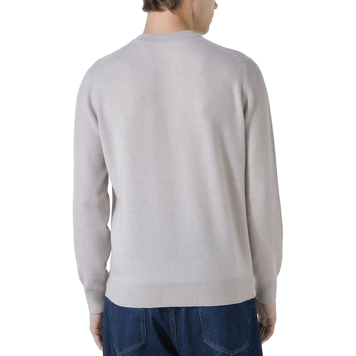 LYDIAVINE メンズ カシミヤ セーター ライトグレー XL