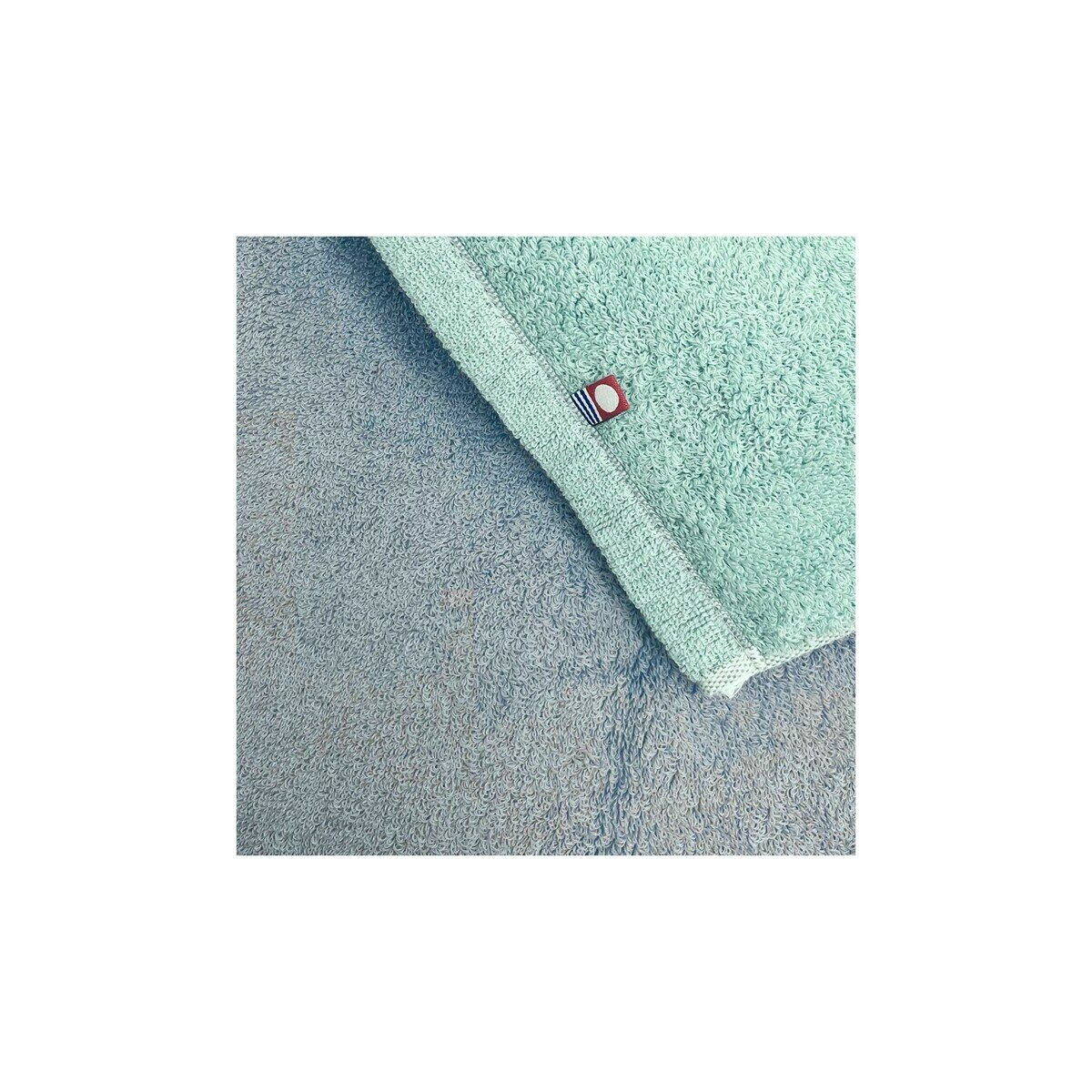 DAIRY PRAIRIE リバーシブル フェイスタオル 34cm x 80cm 3枚組 ミント/ブルー