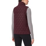 カークランドシグネチャー レディース キルト ベスト　ワインレッド XL