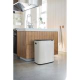 ブラバンシア Boタッチビン 2x30L   タッチ式ごみ箱 2分別  ホワイト  221408