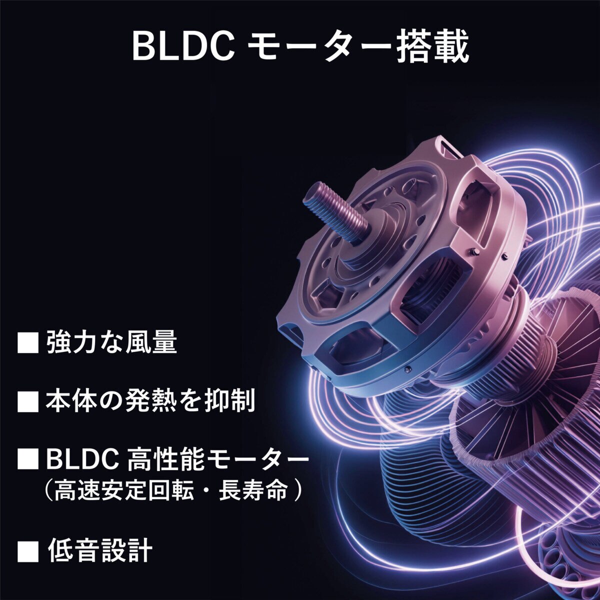 GEEK 大風量BLDCモーター ヘアドライヤー ネイビー