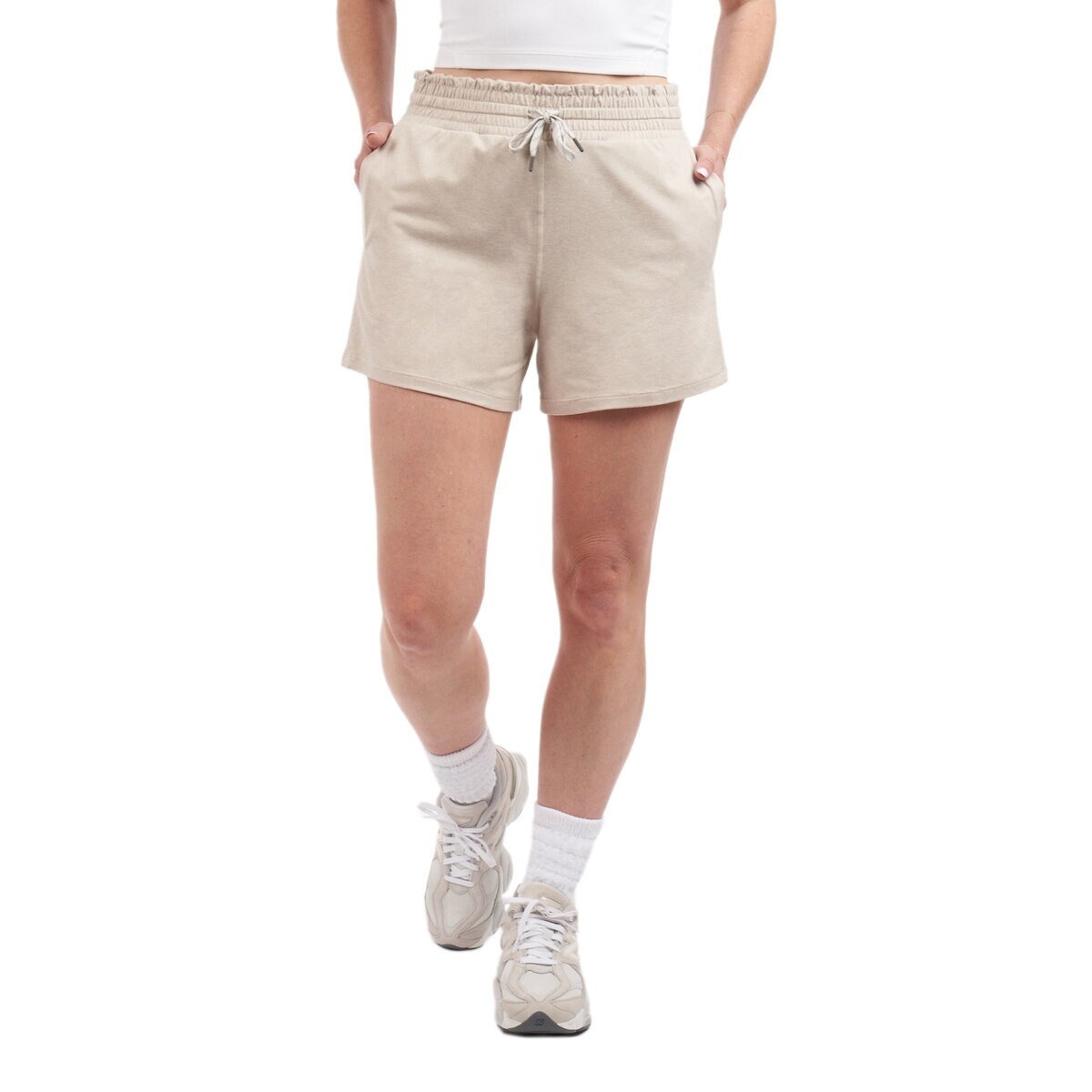 カークランドシグネチャー レディース ショートパンツ スエード ヘザー M