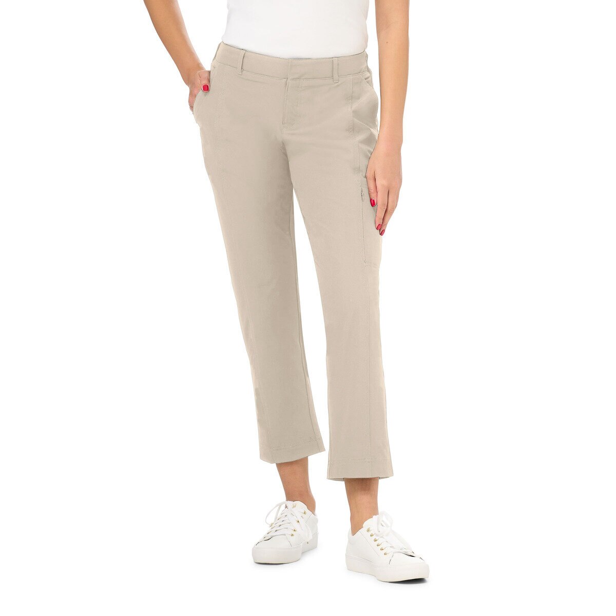 カークランドシグネチャー レディース トラベル パンツ ストリング M