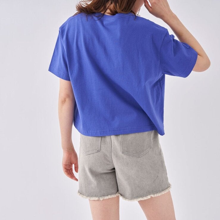 ラスティ レディース 半袖Tシャツ ブルー L ラスティ レディース 半袖Tシャツ ブルー L