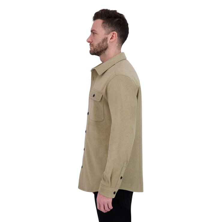 カークランドシグネチャー メンズ シャツジャケット カーキ M