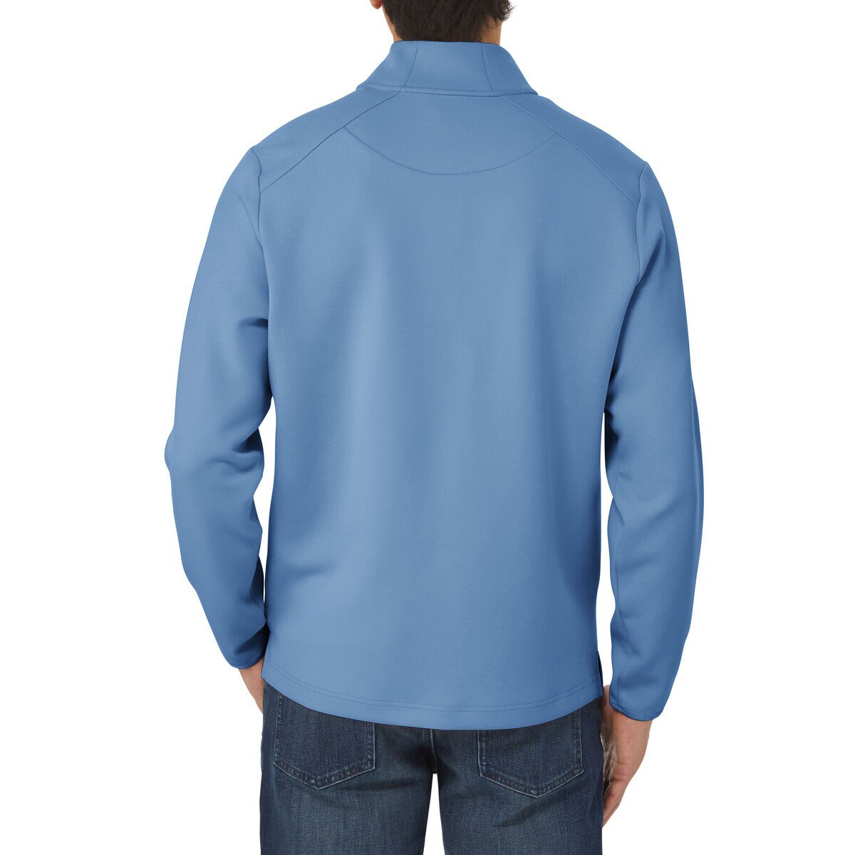 カークランドシグネチャー メンズ 1/2 ジップ トップ ブルー M