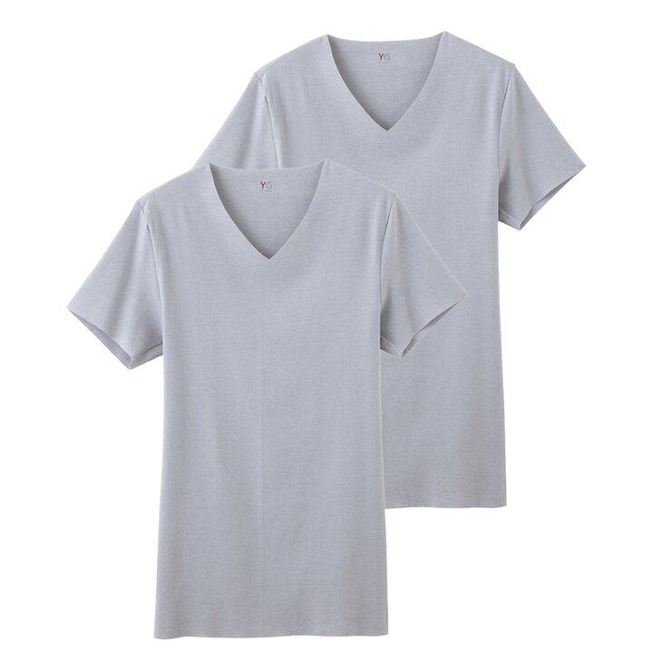 YG メンズ カットオフ Vネック Tシャツ 2枚組 YG メンズ カットオフ Vネック Tシャツ 2枚組