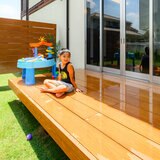 MINO 彩木 ガーデンデッキ セット W5068 x D3029 mm　ウォールナット　高さ500～600mm